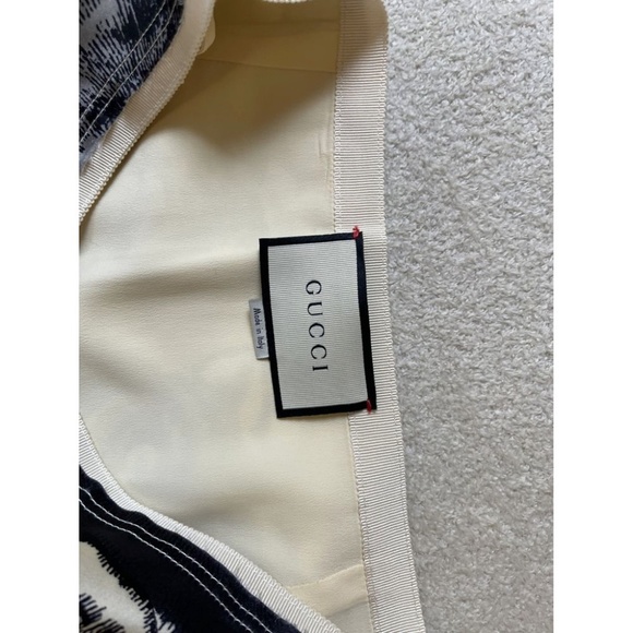 GUCCI Angry Cat Tiger silk midi skirt IT 42 - Picture 3 of 8